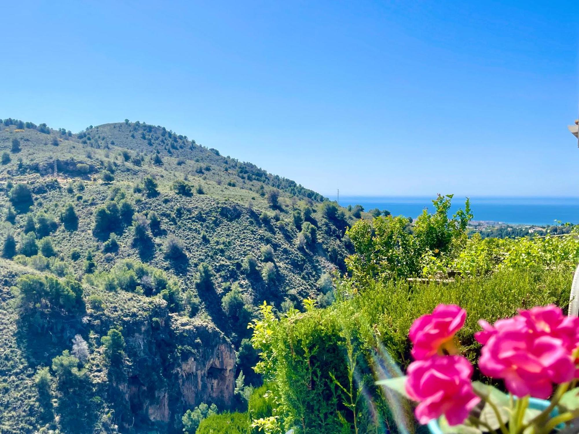 Apartamentos Axarquia , Frigiliana, Terraza Privada Con Vistas A La Montana Rio Y Al Mar Dış mekan fotoğraf
